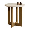 MESA AUXILIAR LUXO - OFF WHITE/NATURAL MESA AUXILIAR LUXO - OFF WHITE/NATURAL