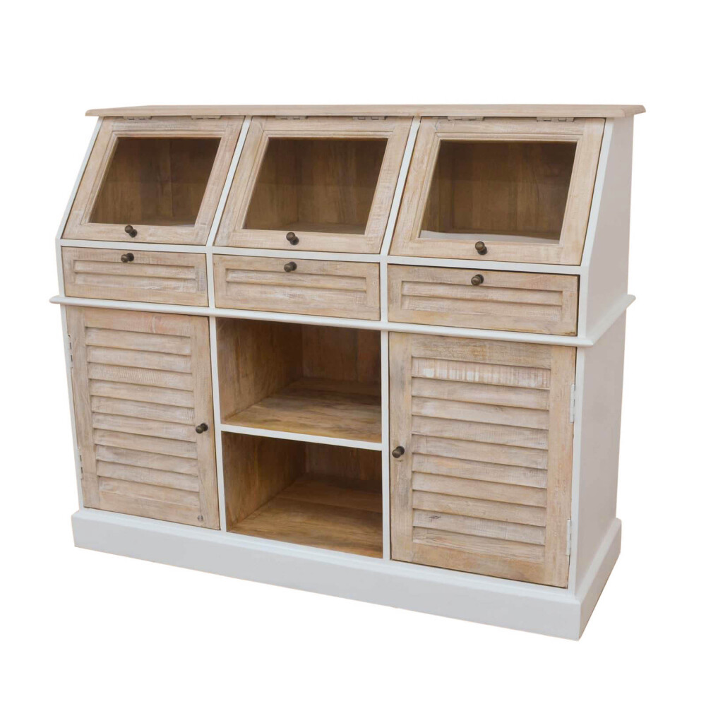 APARADOR MADERA NATURAL-BEIGE COSTA