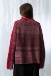 Sweater tejido melange rojo