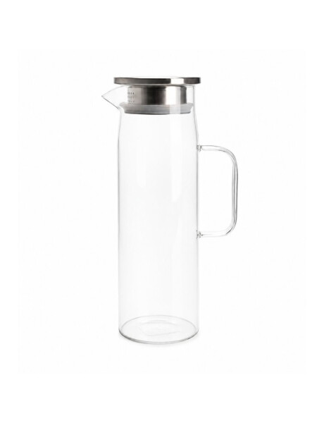 JARRA DE VIDIO C/TAPA ACERO INOX 1320ML JARRA DE VIDIO C/TAPA ACERO INOX 1320ML