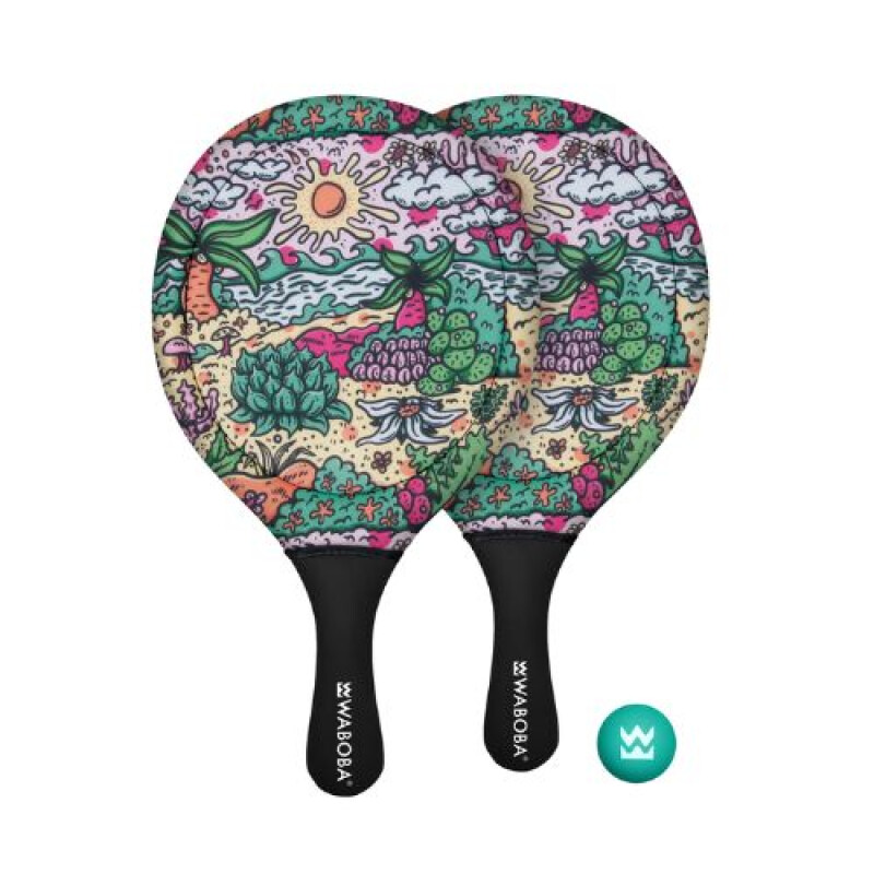 Waboba Artist Beach Paddle Set Tropical Waboba Artist Beach Paddle Set Tropical