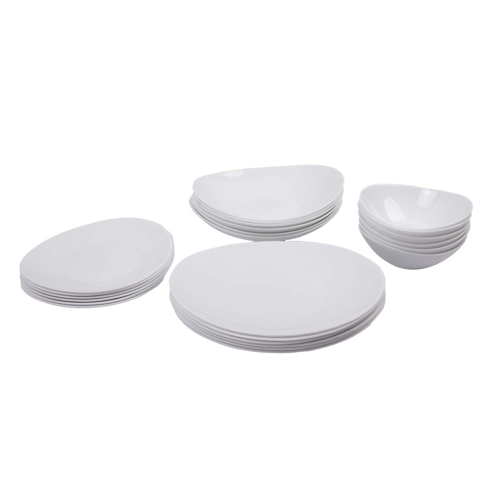 SET VAJILLA 24PCS BLANCO CERÁMICA LCP24T-W