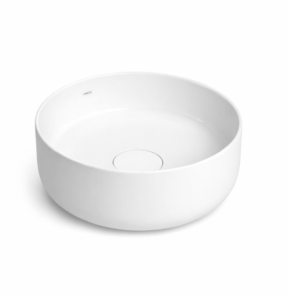 Bacha De Apoyo Redonda 30 Cm Blanca Brillante Deca 