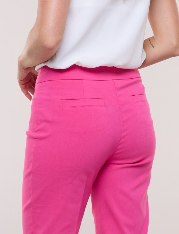 Pantalón Slim Pull On FUCSIA