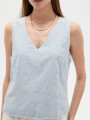 Musculosa Rivano Celeste Claro