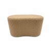 PUFF FELPUDO BEIGE OSC 50X30X40CM Unica