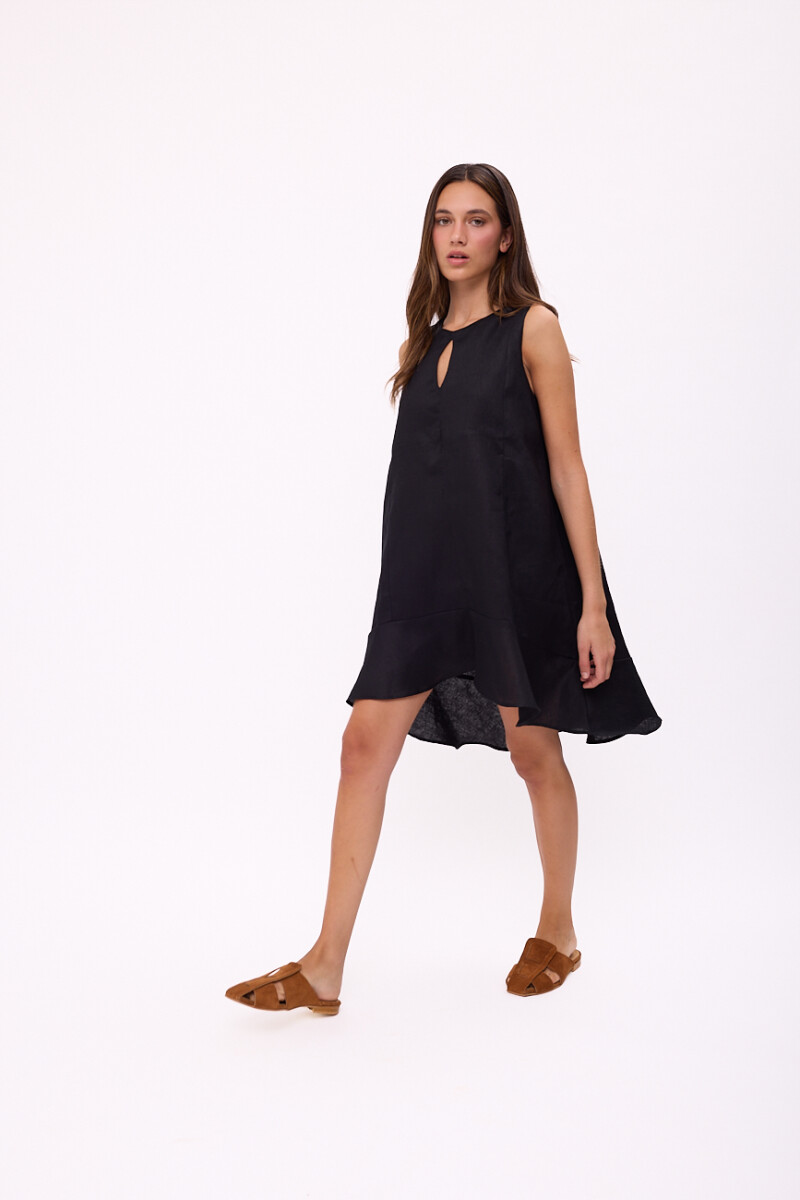VESTIDO POLK Negro