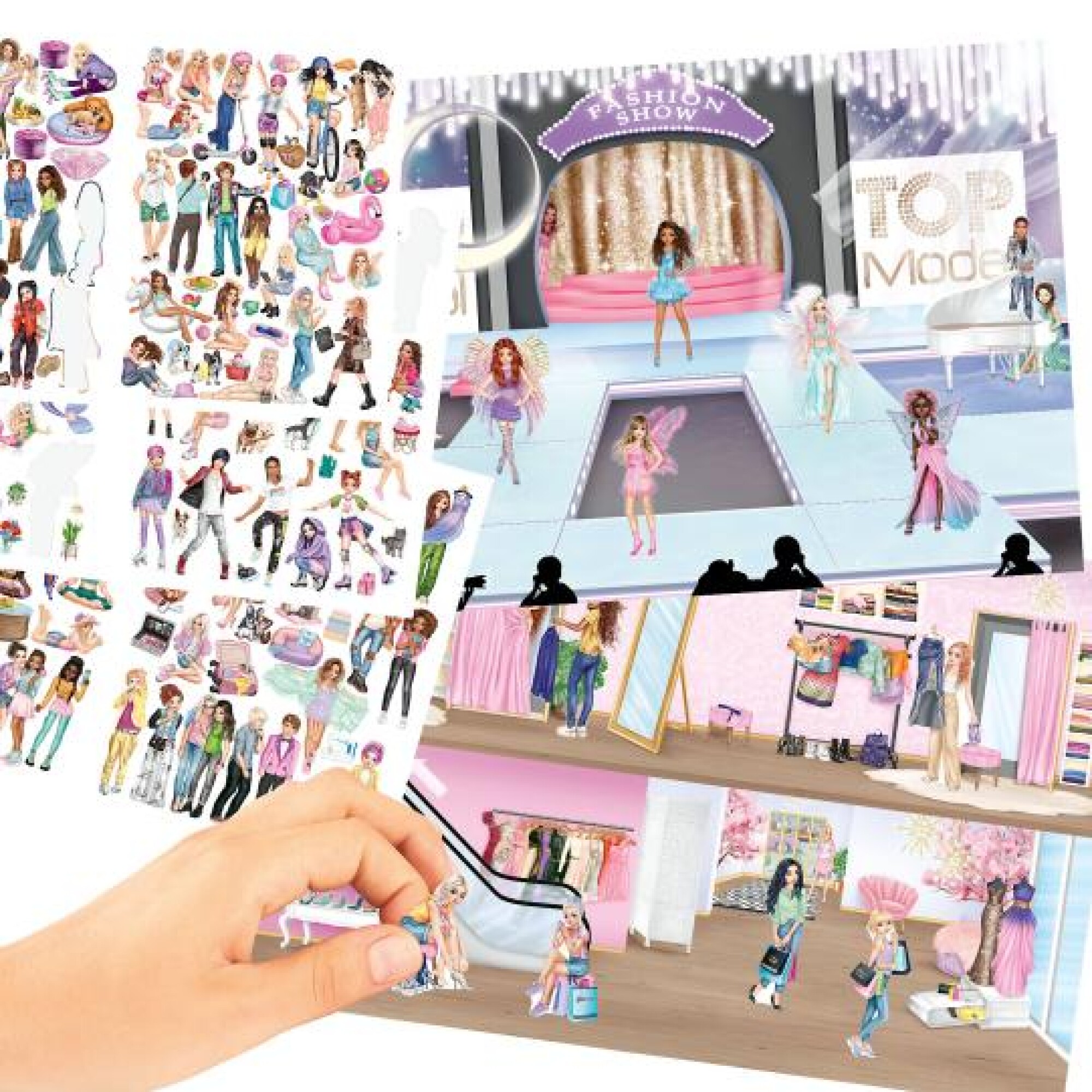 Model Sticker Book Libro de Stickers Top Model Stickerworld — AdelEste
