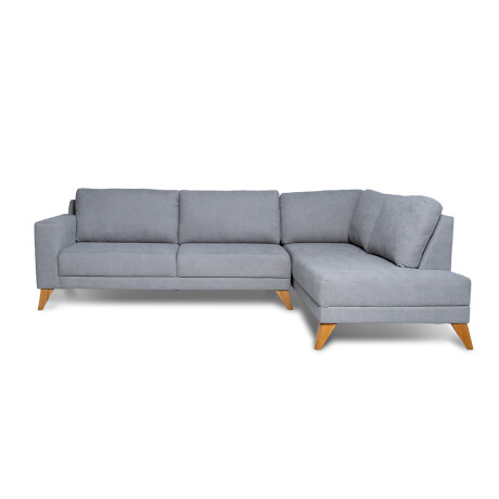 Rinconera Cagliari - Tela Microfibra - Chaise Derecho TC7216 (Cemento)