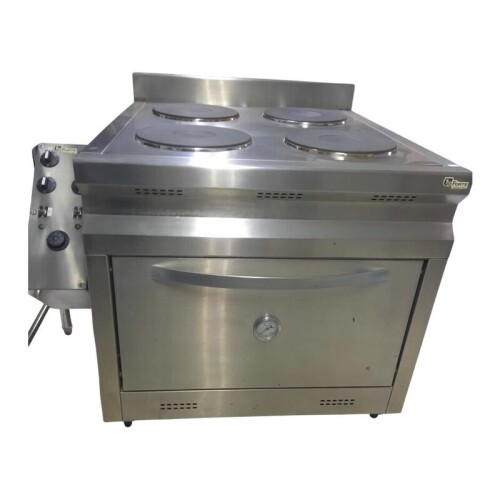 Cocina Ind. Eléctrica de 4 Placas con Horno América Inca Cocina Ind. Eléctrica de 4 Placas con Horno América Inca