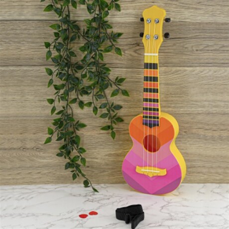 Ukelele instrumento musical Rosado