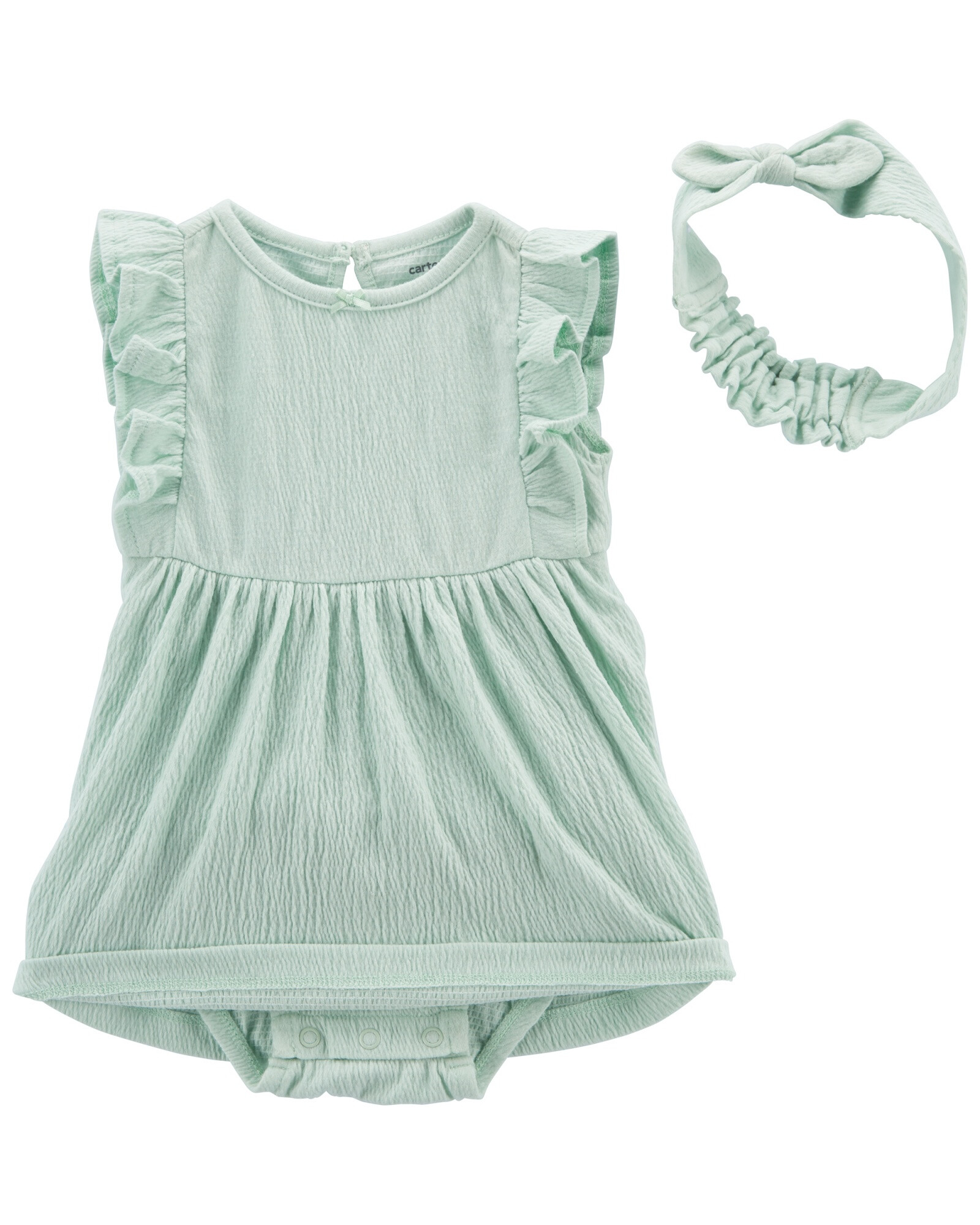 Vestido y vincha de jersey arrugado Vestido y vincha de jersey arrugado