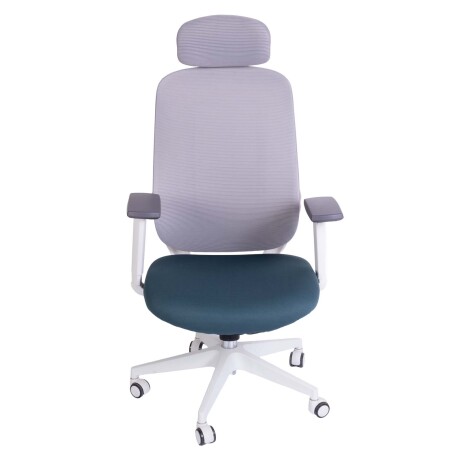 SILLA DE OFICINA MALLA BLANCO DAMASCO