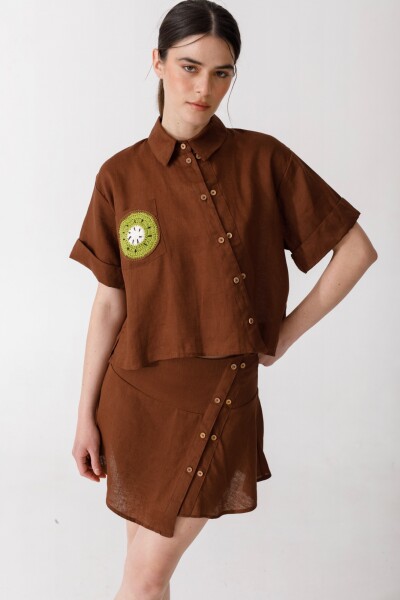 PRE VENTA BLUSA LUZ Chocolate