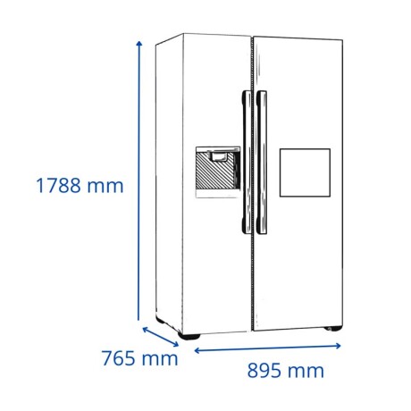 Heladera JAMES RJ30M Inverter con Dispensador 486 Litros Inox