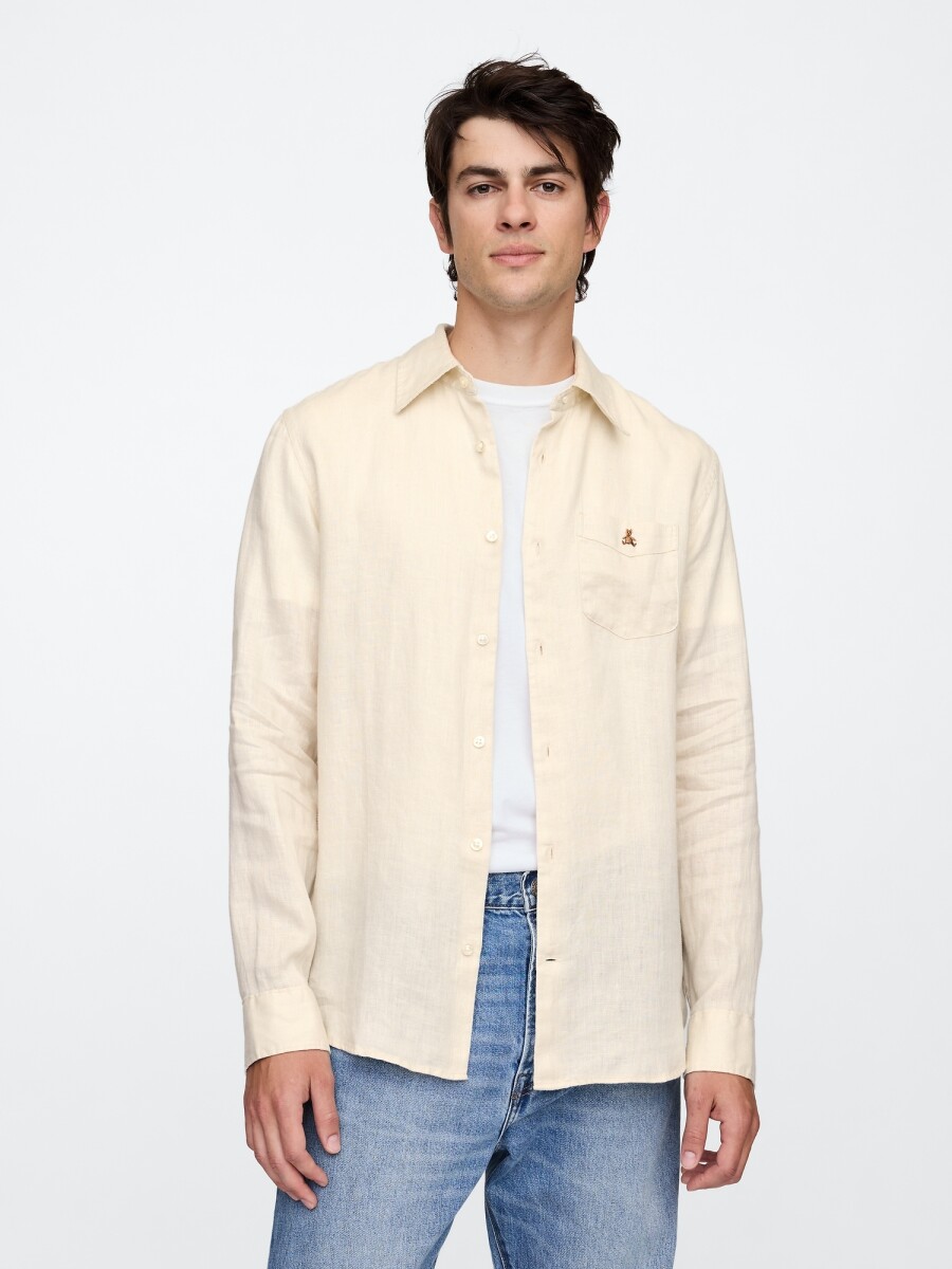 Camisa De Lino Oso Brannan Hombre - Chino 