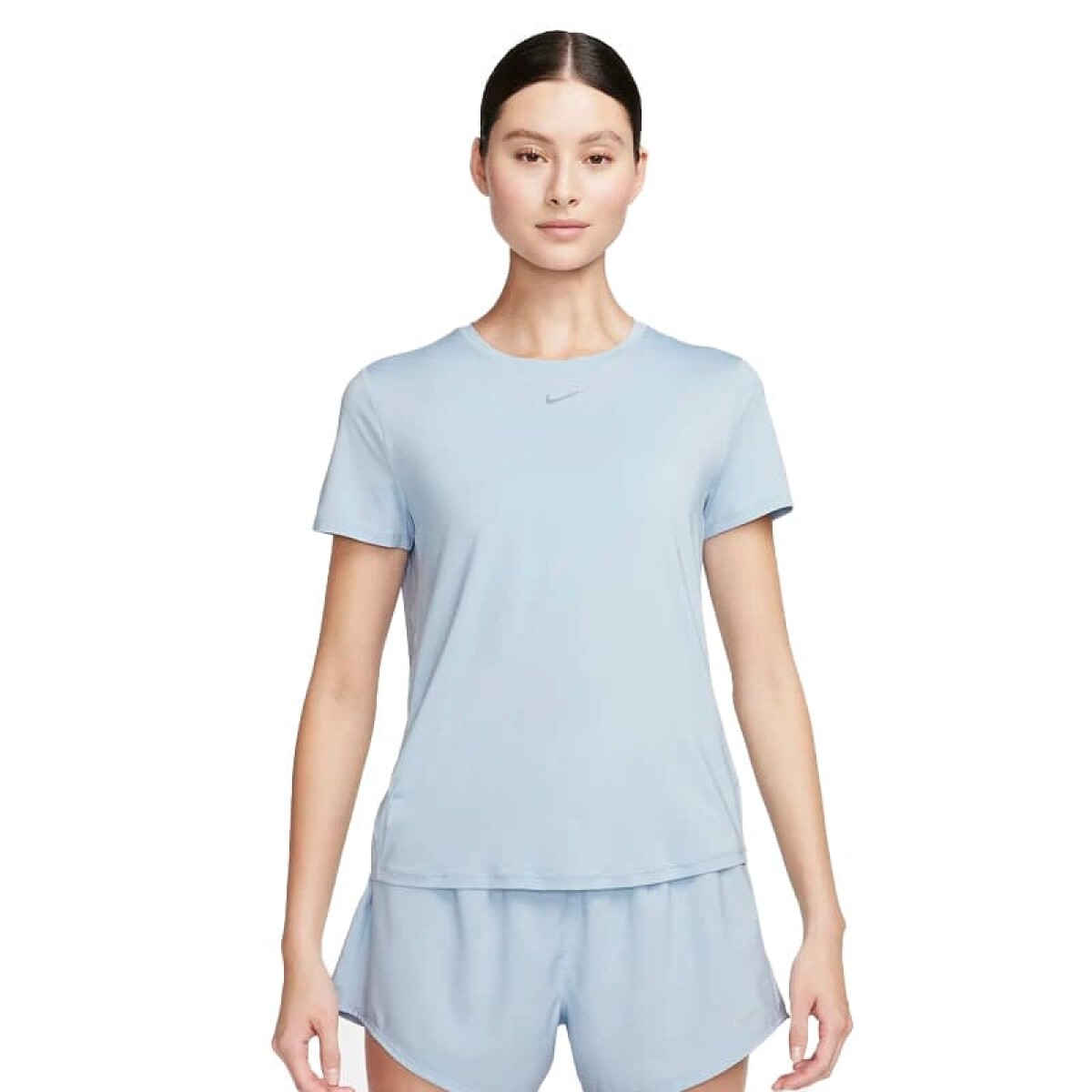 Remera Nike One Classic Dri-fit de Mujer - FN2798-440 - Celeste 