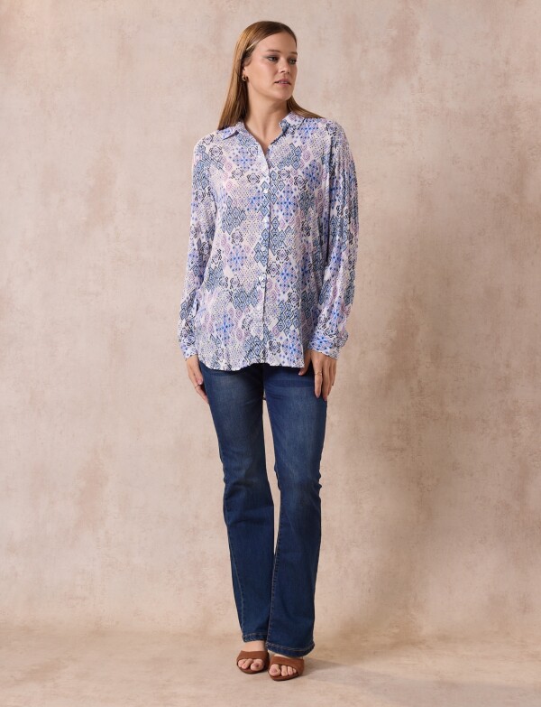 Camisa Print BLANCO/MULTI