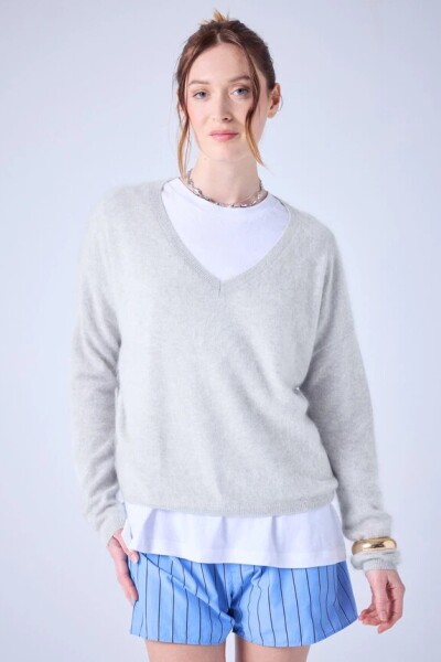 SWEATER V Gris
