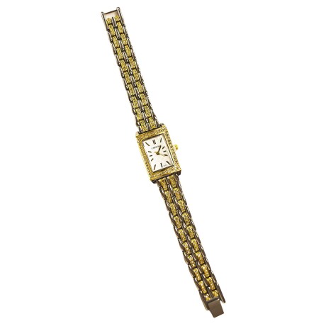 Reloj Pulsera para Mujer Diseño Clásico Elegante con Brillos Dorado