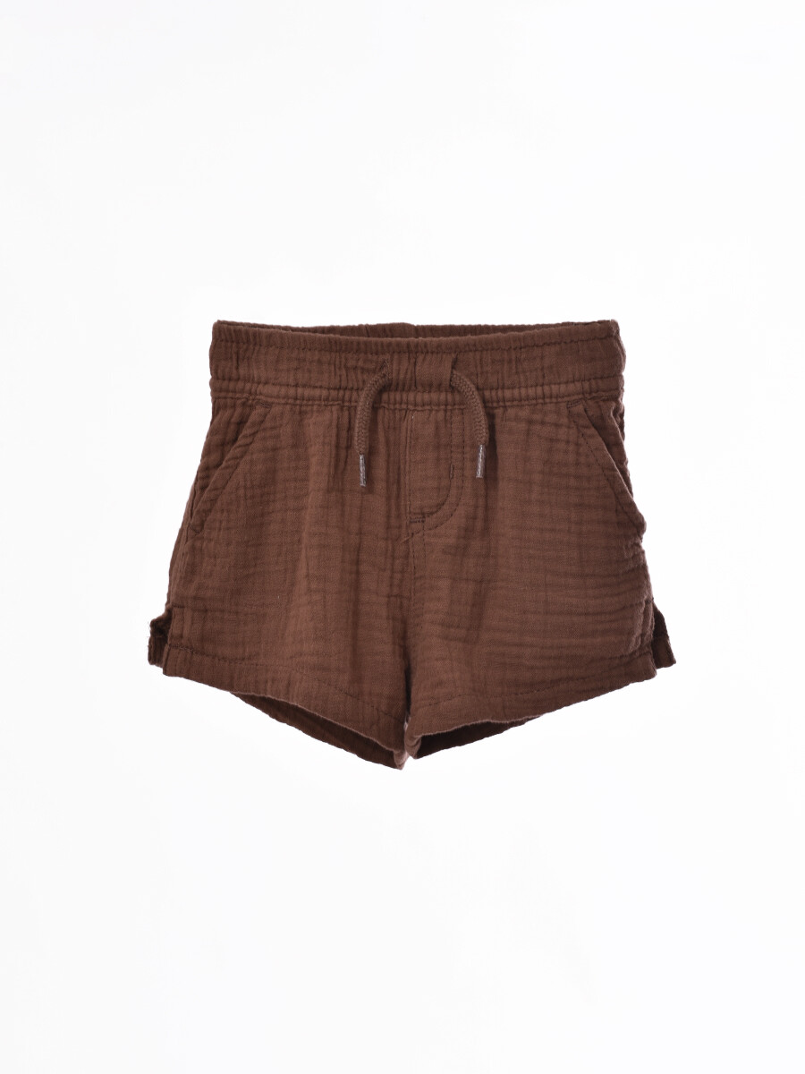 SHORT TINO - MARRON 