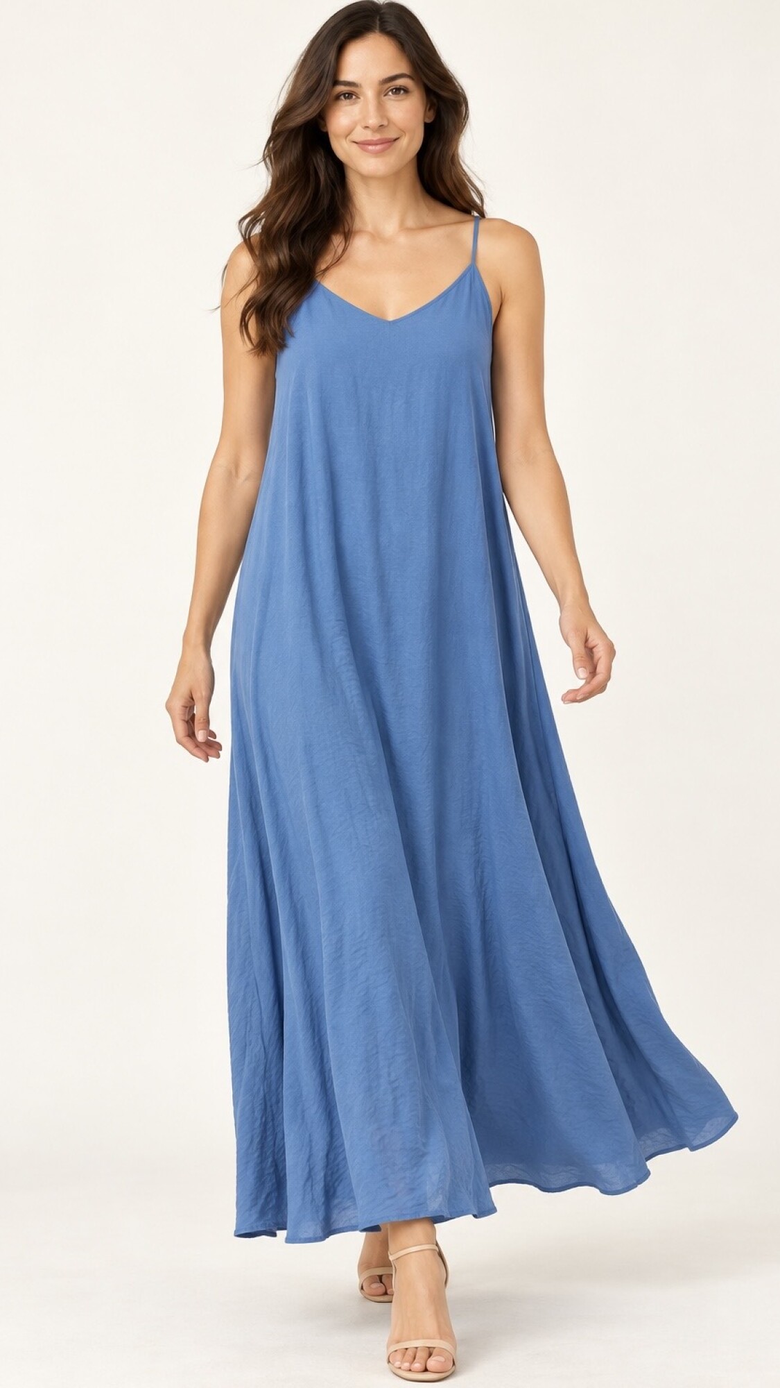 VESTIDO MALTA CELESTE