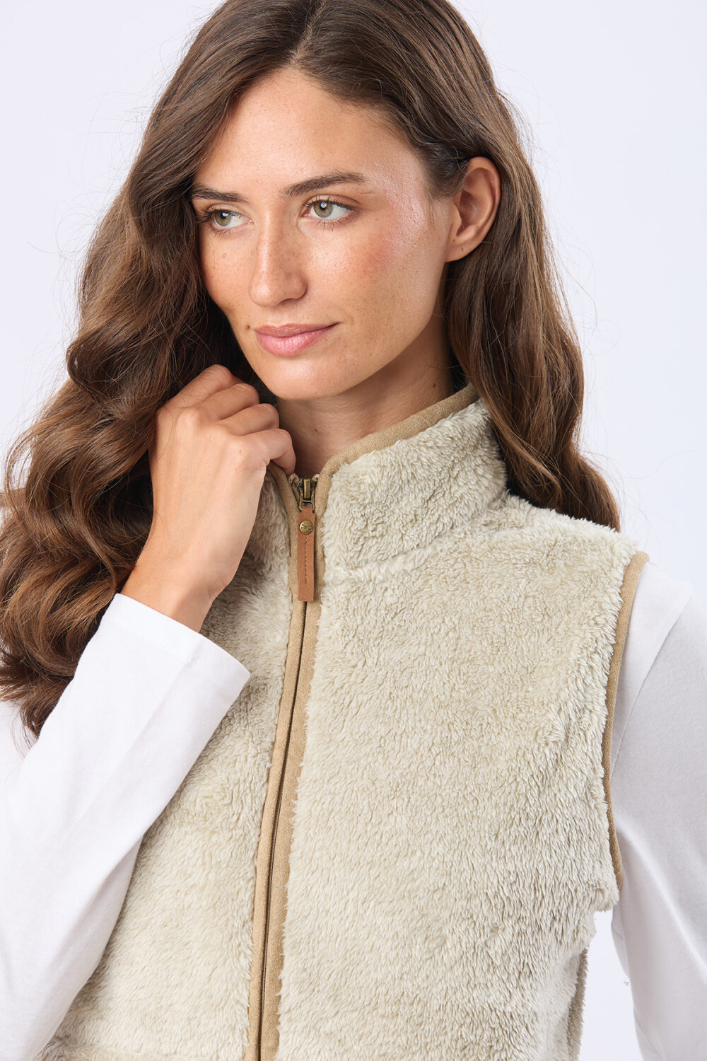 CHALECO SHERPA SUAVE Gris