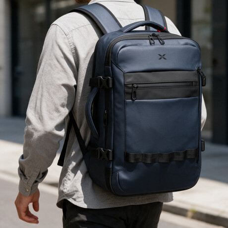 mochila de viaje impermeable, laptop 15,6" capacidad 31 litros BLUE