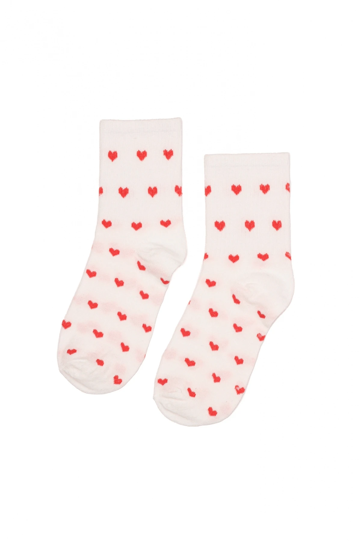 Medias Corazones Blanco