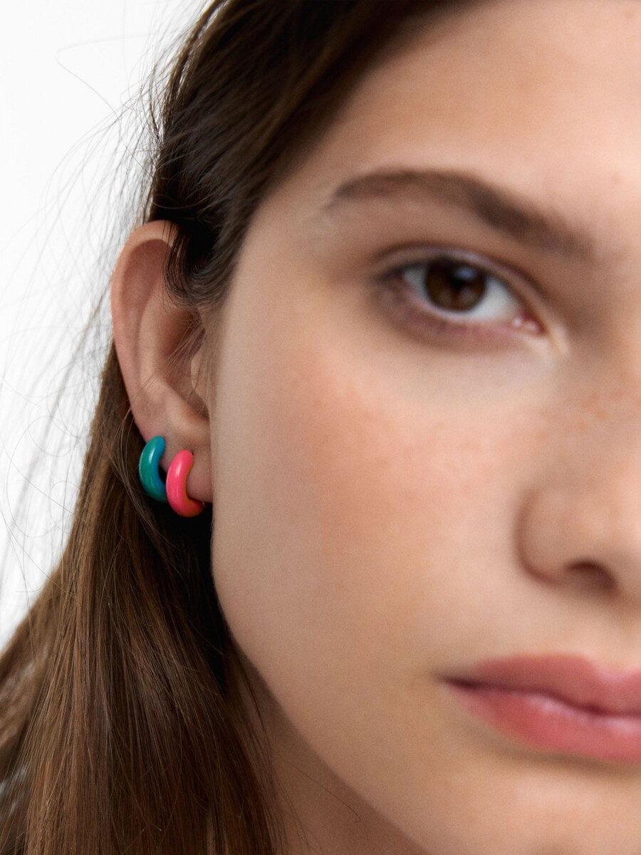 Conjunto De Pendientes Bandana Bay multicolor