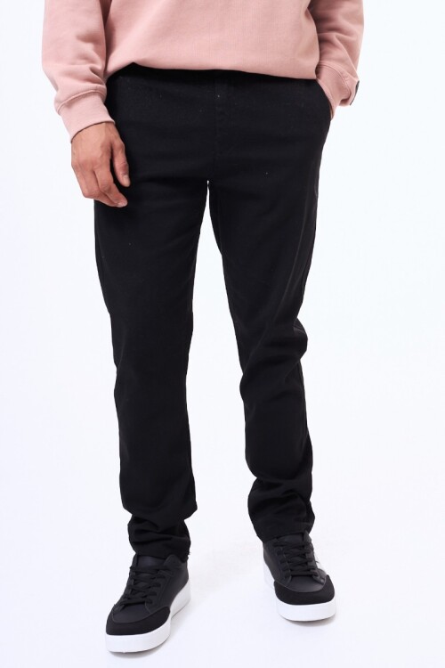 Pantalon de gabardina Rivera Negro