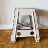 anqueta Banco Plegable Escalera Plastico Reforzado 45 Cm Beige