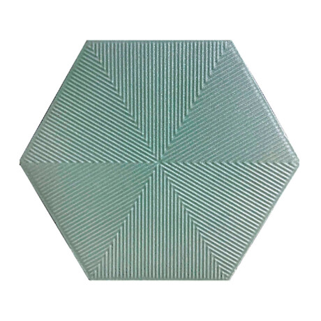 CERAMICA PARA PARED HEXAGONAL CON RELIVE VERDE SERIE HEX-CONNECT CERAL GAMAS DE VERDE