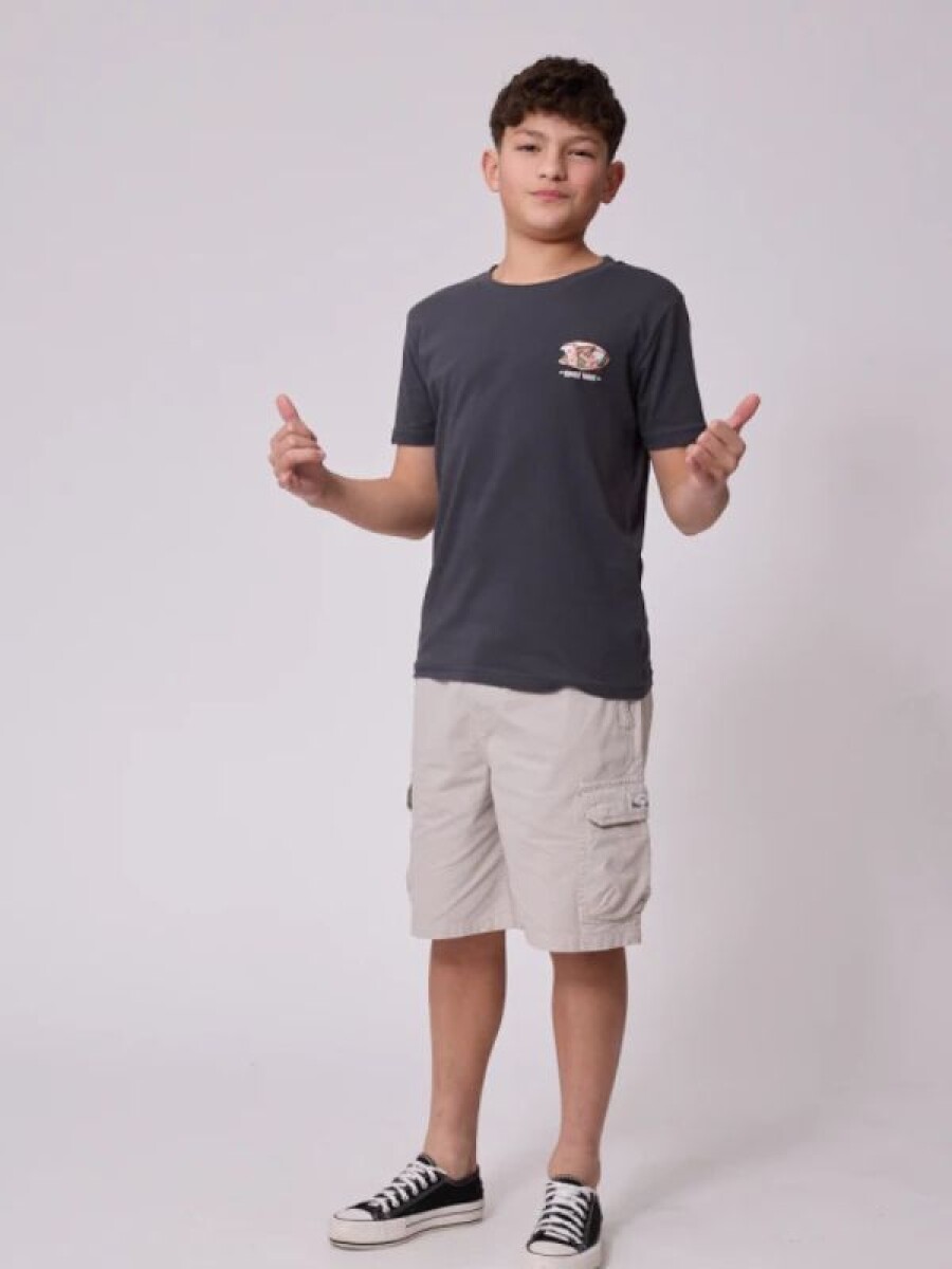 Remera MUNKE Rusty - Gris Oscuro 