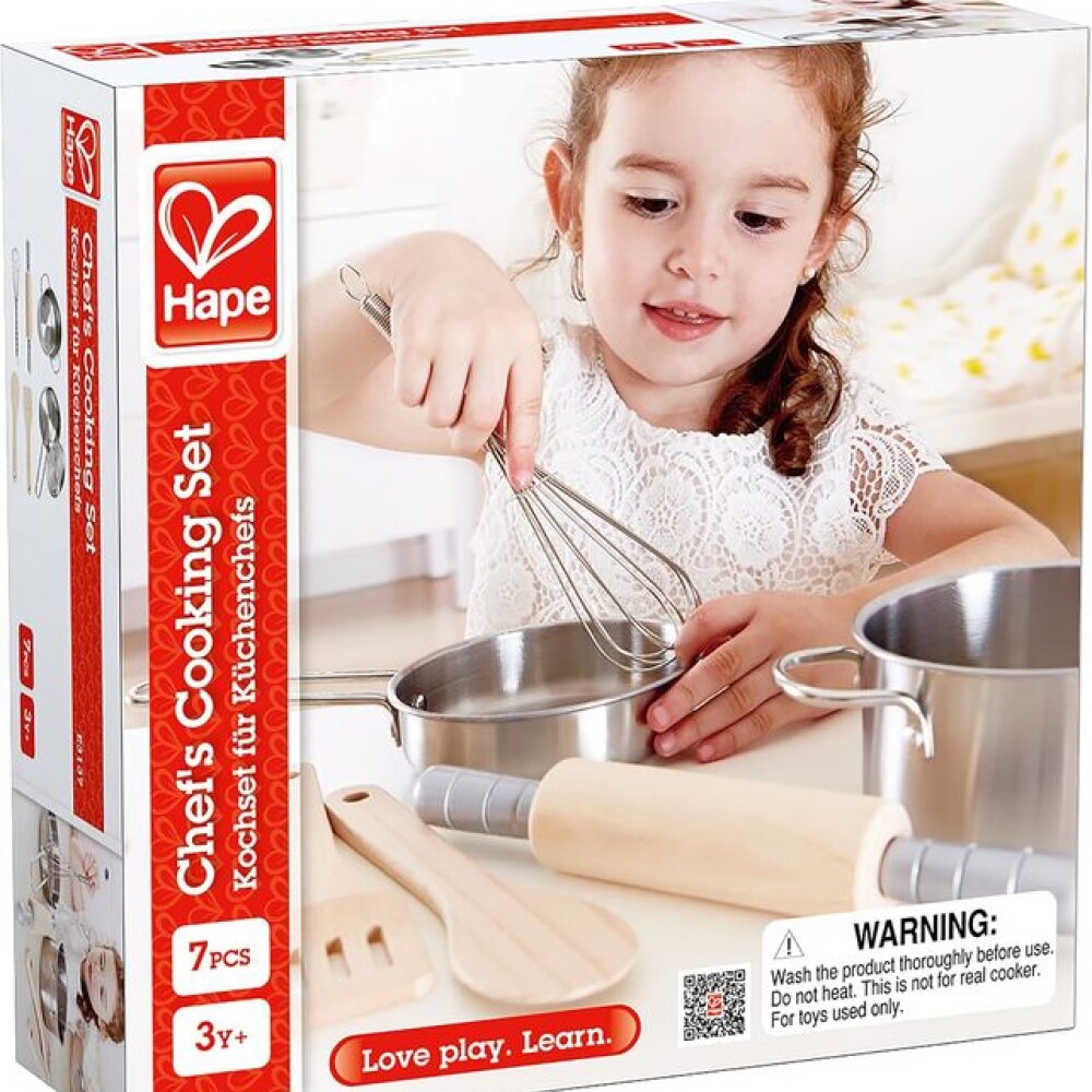 Set de utensillos de cocina madera y metal HAPE chef Set de utensillos de cocina madera y metal HAPE chef