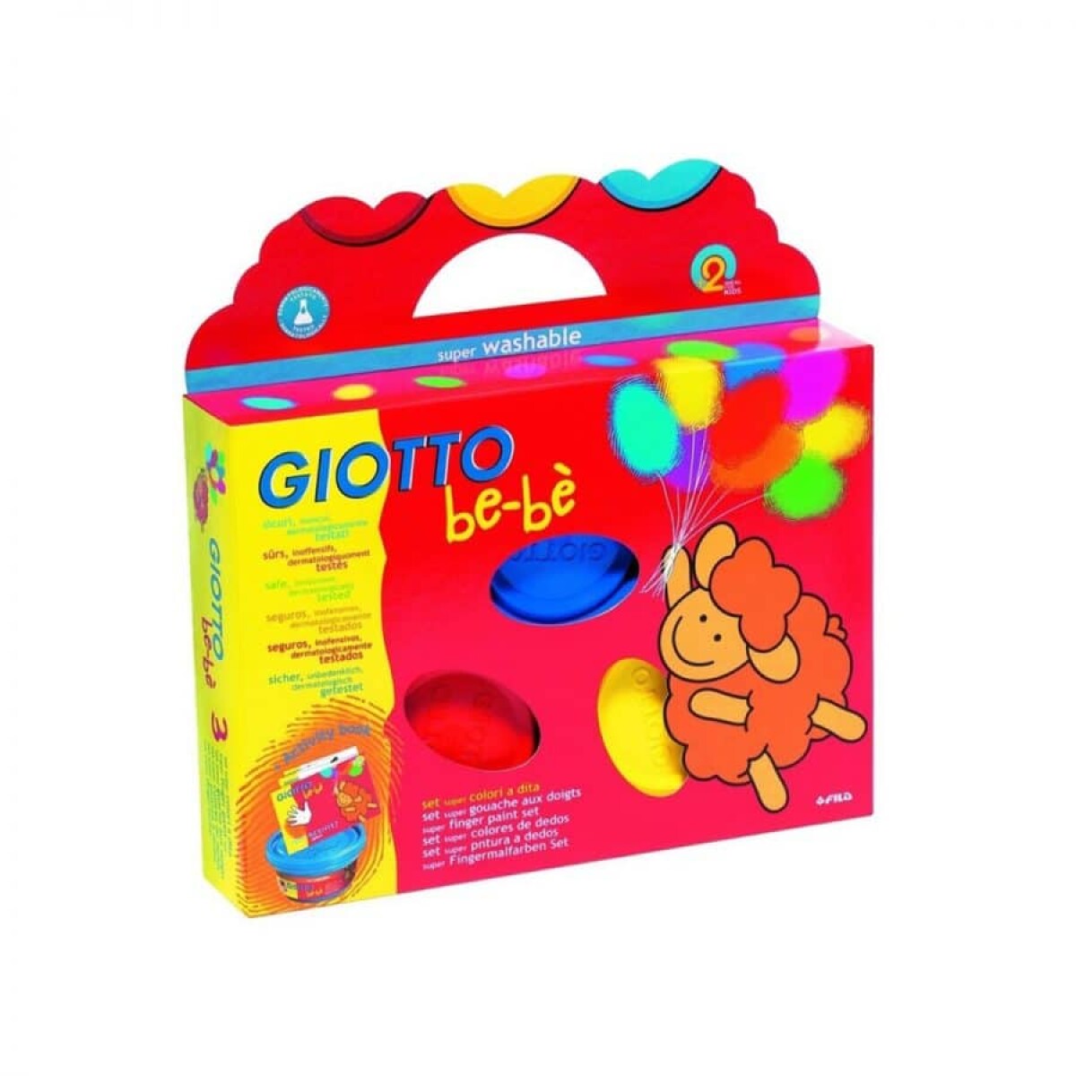 Pintura lavable p/dedos Giotto Bebe 