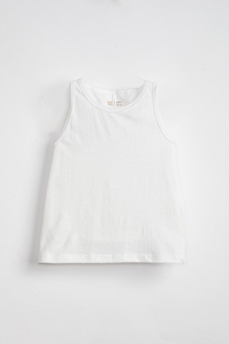Musculosa nudo espalda - Blanca 