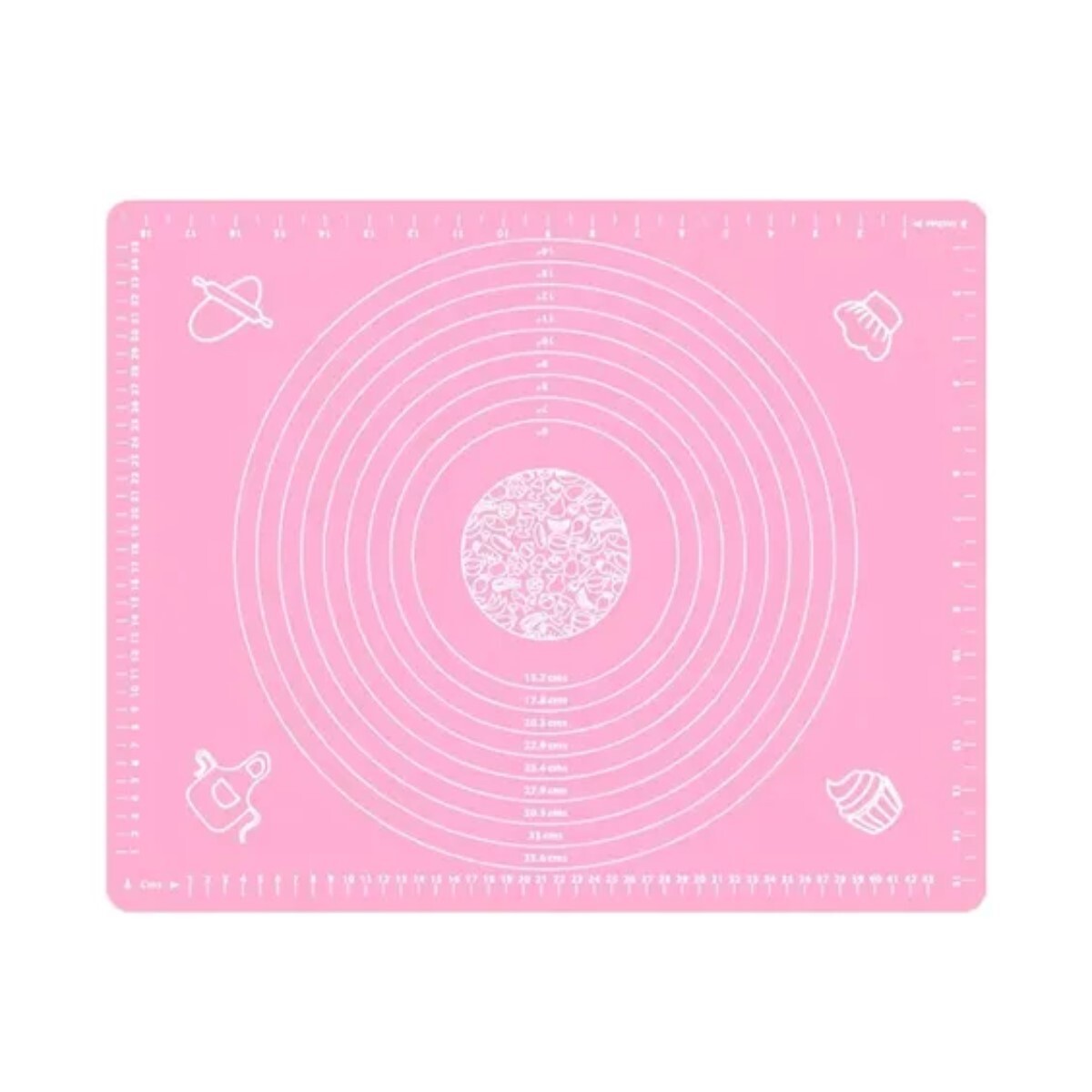 Lámina de Silicona para Pastelería Cocina Amasar 50X40CM - ROSA 