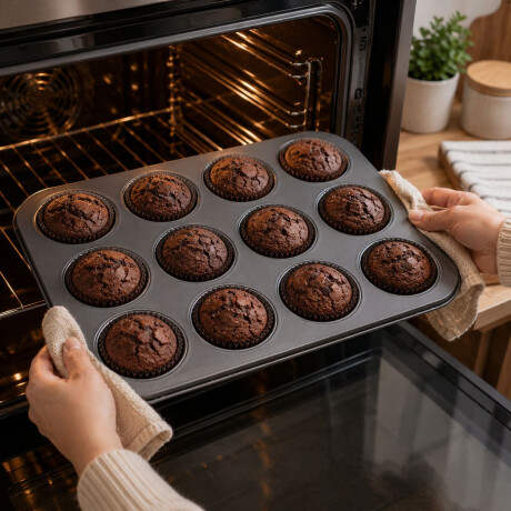 Bandeja para Muffin con Antiadherente 12 Cavidades Bandeja para Muffin con Antiadherente 12 Cavidades