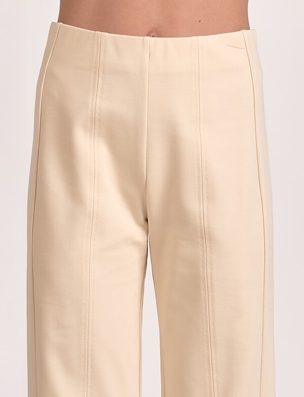 Pantalon Pespunte BEIGE CLARO