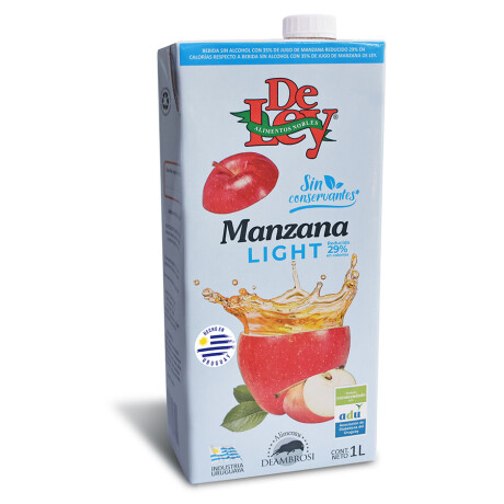 Jugo DE LEY 1 litro Manzana Light