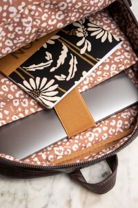 Mochila Maxi Combinada Marrón
