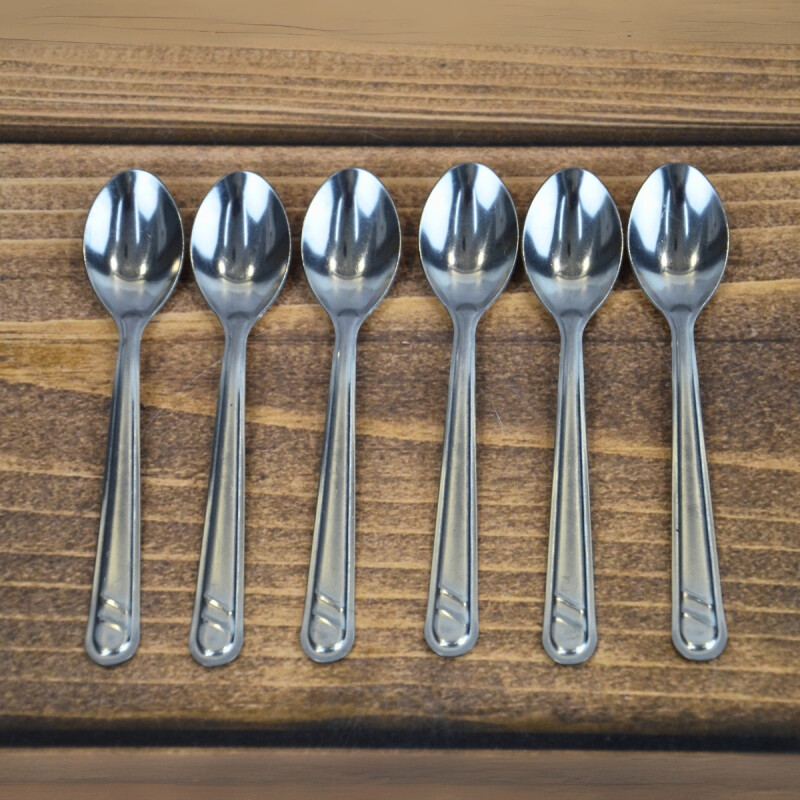 Set x6 mini cucharas PLATEADO