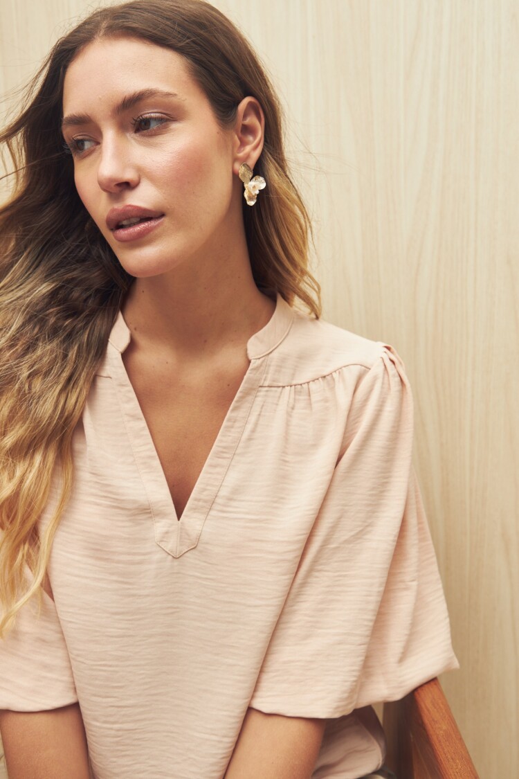 BLUSA PETALO Rosa Bebé