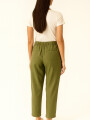 Pantalon Crispulo Verde Oliva Claro