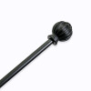 VARA METAL NEGRO P/CORTINA 218-304.8CM Unica