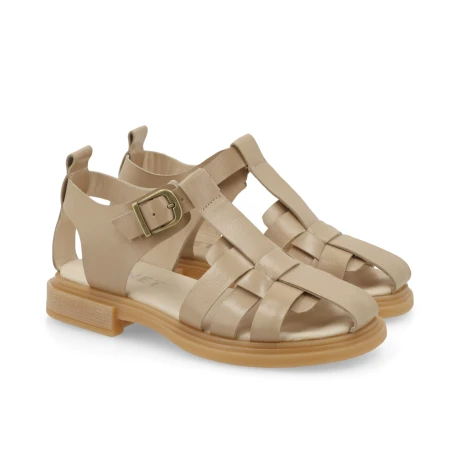 SANDALIAS VENET - CUERO NEREA BEIGE