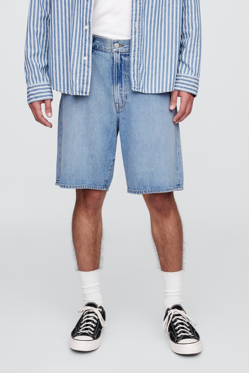 Short De Jean Loose Ultrasoft Hombre Light Wash