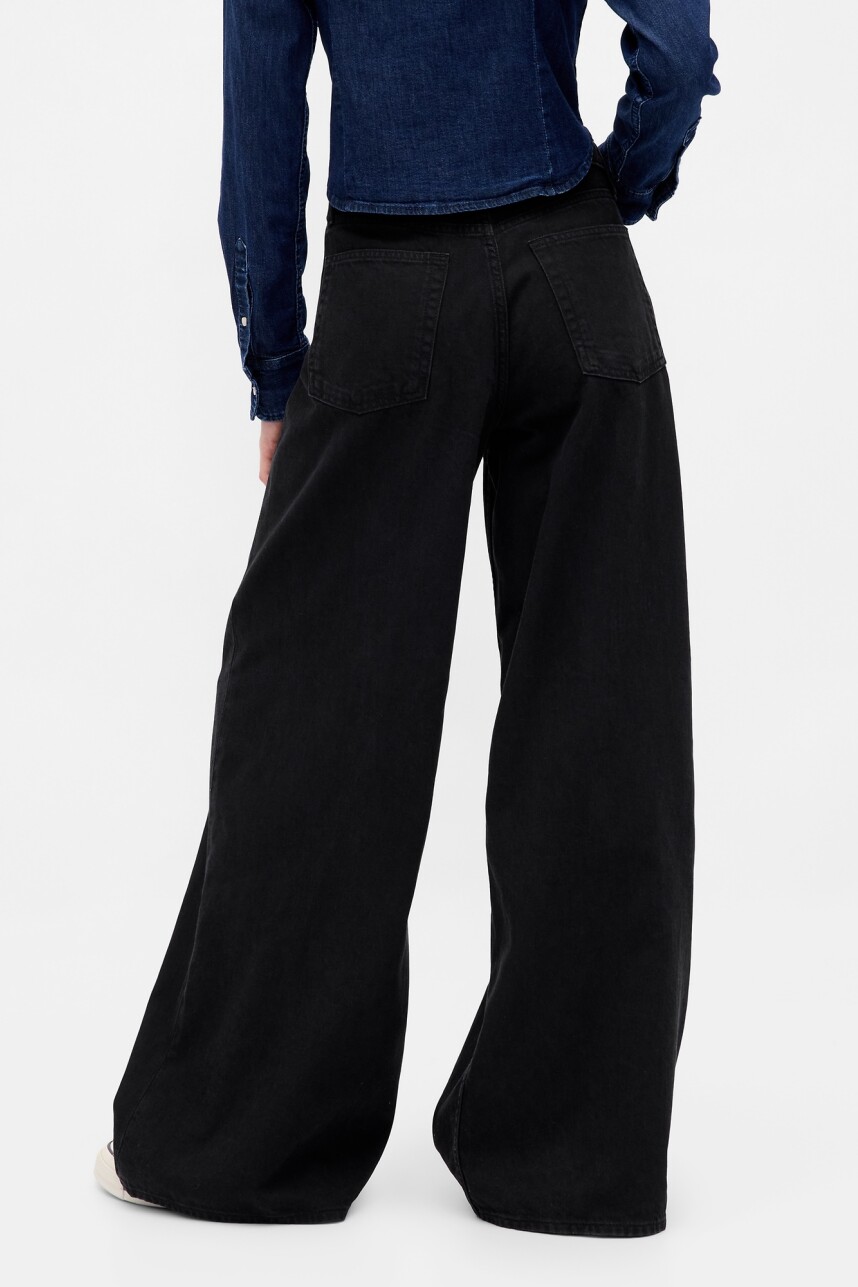 Jean Super Baggy Tiro Bajo Mujer Black 1