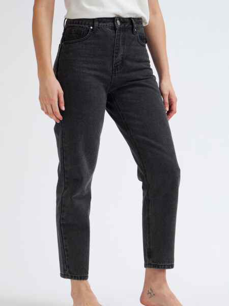 Pantalón de jean mom fit Negro